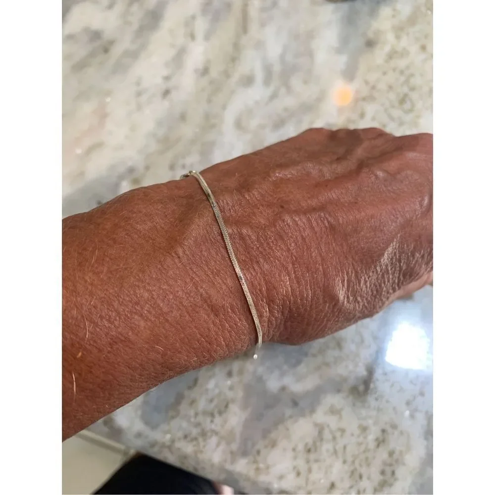 .925 Diamond Cut Sterling Silver Bracelet #Italy